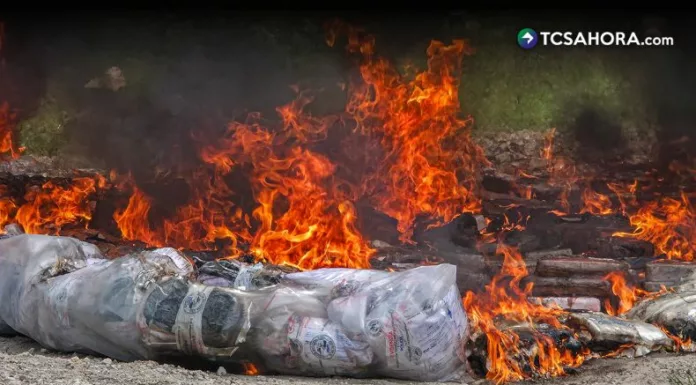 Destruyen 1.3 toneladas de droga incautada por la Marina Nacional