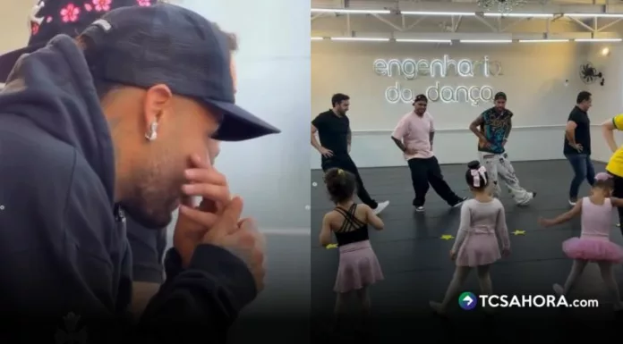 El futbolista brasileño acompañó a su hija durante una presentación de ballet y tuvo una particular reacción al verla bailar.