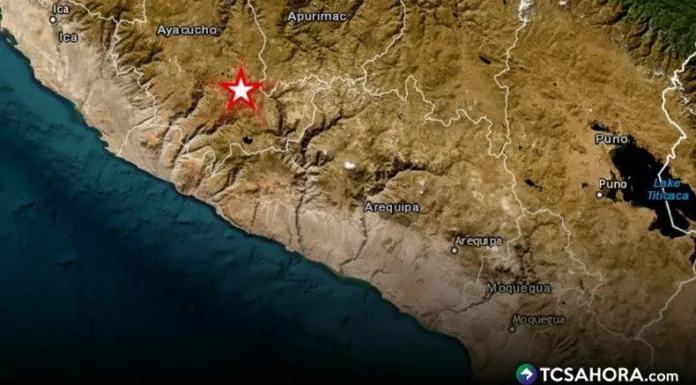 El epicentro del terremoto se localizó cerca de Coracora en la región de Ayacucho según informó el Centro Sismológico Nacional.