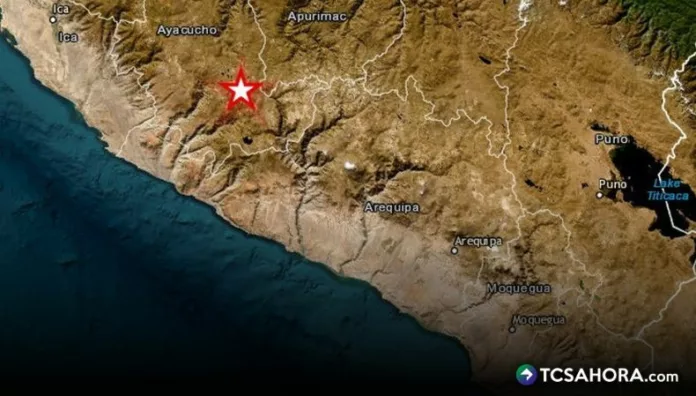 El epicentro del terremoto se localizó cerca de Coracora en la región de Ayacucho según informó el Centro Sismológico Nacional.