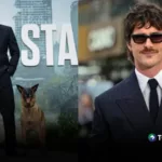 ¡No llegó solo! Jacob Elordi posa con su coprotagonista de cuatro patas