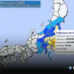 Sismo magnitud 5.9 percibido en Japón
