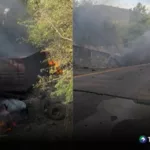 Aparatoso accidente provoca colapso de puente en Guatemala
