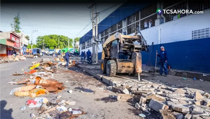 Cierre de vías en alrededores del Mercado Central de San Salvador