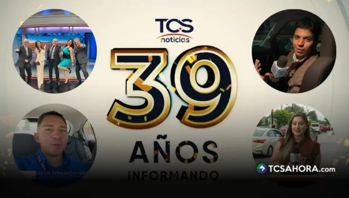 TCS Noticias cumple 39 años al aire junto a presentadores, periodistas y profesionales detrás de cámaras que informan desde temprano.
