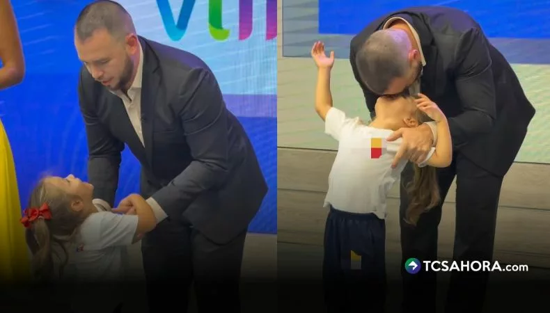 Mishelita visitó a Mario Sibrián en «Viva la Mañana» y juntos mostraron frente a las cámaras su particular beso inspirado en Spider-Man.