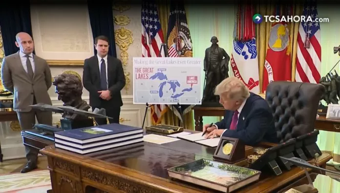 Trump ordena cambio de nombre del Lago de Ontario a Lago de América