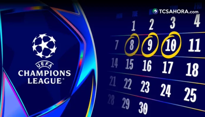 Este sábado la UEFA dio a conocer el calendario de partidos de la Fase de Liga de la Champions League en su temporada 2026-27.