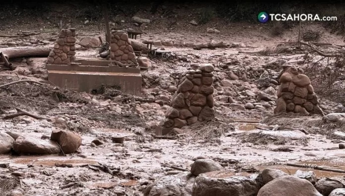 Hasta el momento, las autoridades han reportado dos fallecidos y una docena de desaparecidos en el Gran Cañón