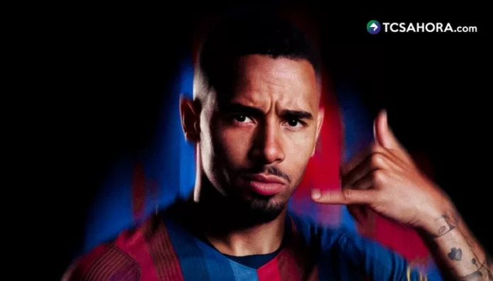 El Barcelona confirma este martes el fichaje del delantero de origen brasileño, Gabriel Jesus, hasta el final de la temporada 2028-29.