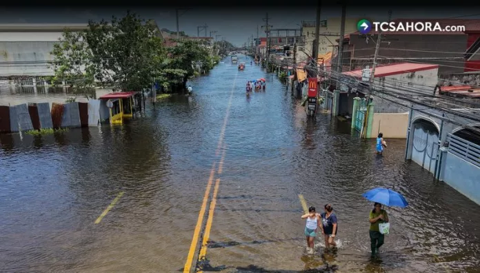 Lluvias torrenciales e inundaciones en China por tifón