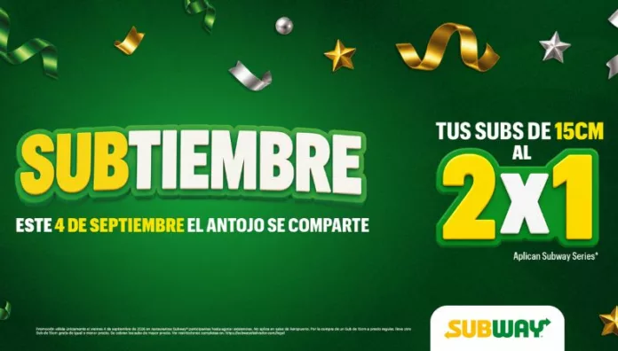 Septiembre llega con una razón más para visitar Subway. La marca celebra su aniversario con promociones especiales y este viernes tiene una de las favoritas de sus clientes.