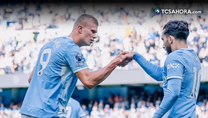 Erling Haaland anotó el único gol en la victoria en casa del Manchester City ante el recién ascendido Coventry.
