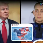 Trump publica mapa donde la bandera de EE.UU. cubre México y CA