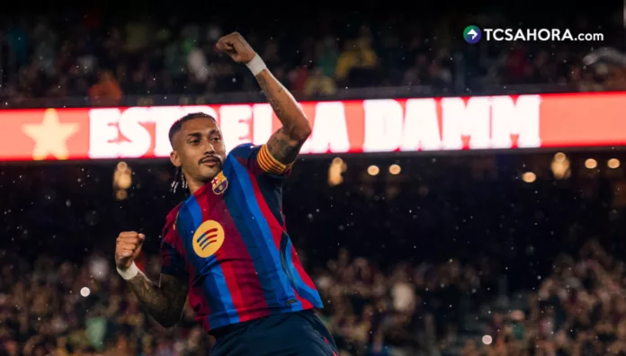 El Barcelona goleó en Camp Nou al recién ascendido Racing para seguir con el pleno de victorias en el campeonato español.