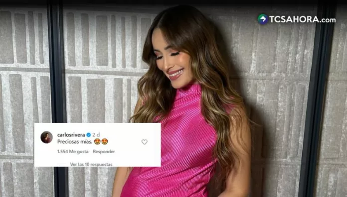 Cynthia Rodríguez mostró cuánto ha crecido su pancita y Carlos Rivera reaccionó a las nuevas fotos con unas palabras dedicadas a ella y a María.