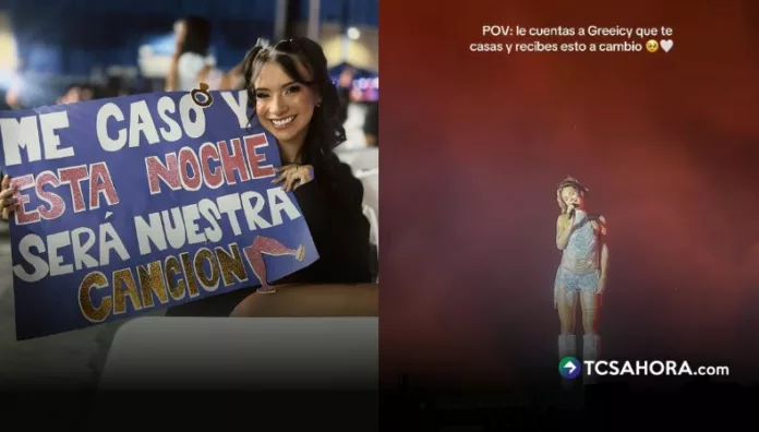 Un cartel entre el público llamó la atención de Greeicy durante su concierto en El Salvador y terminó convirtiéndose en un momento especial para Fátima Calderón.