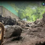 Lluvias dejan daños en calles de cantones de San Miguel