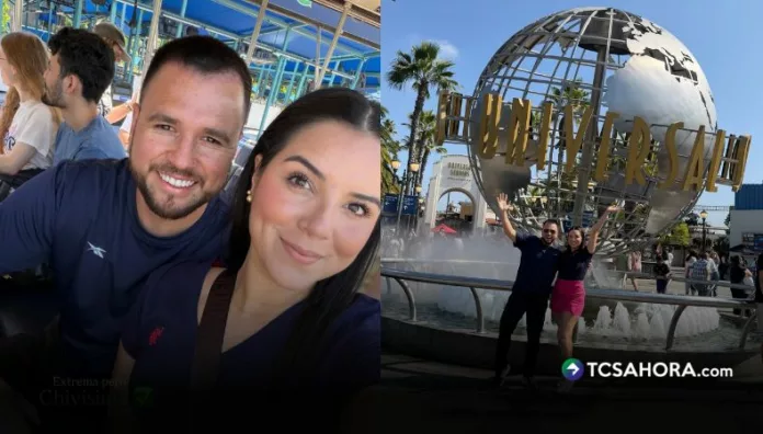 La presentadora compartió fotografías junto a Mario entre atracciones, adrenalina y momentos que han disfrutado juntos.