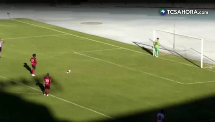 El portero Gustavo Tesonotte decidió no intentar atajar el penal al considerar que la falta no había existido. Finalmente, su equipo perdió.