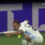 Anotó un gol y terminó expulsado por la celebración