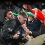 Aficionados de Irlanda protestan en contra de jugar con Israel
