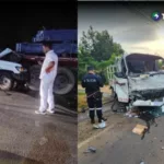 Siete lesionados en siniestros viales en Santa Ana y La Paz