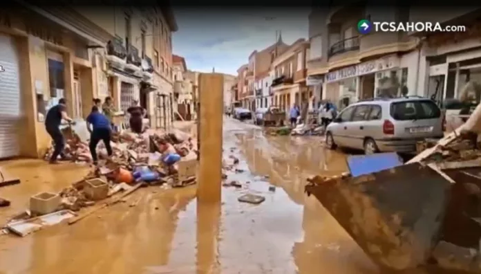 Situación de riesgo extremo por lluvias en España