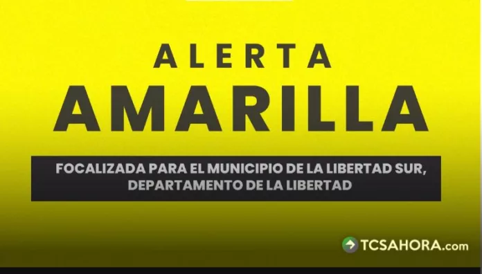 La Libertad Sur quedó bajo alerta amarilla focalizada por el riesgo de deslizamientos y flujo de lodo cerca de dos centros escolares.