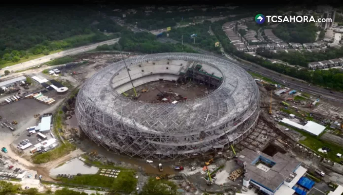 Nayib Bukele dio a conocer con un video los avances en la construcción del nuevo Estadio Nacional de El Salvador.
