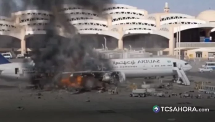 El cielo de Riad amaneció casi vacío. El aeropuerto Rey Khalid, el segundo más transitado del reino, canceló el 99.7 % de sus vuelos.