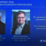 Dos estadounidenses ganan el premio Nobel de Economía 2026