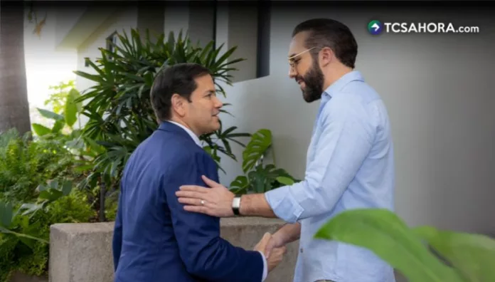 Bukele y Rubio acuerdan mantener infraestructura libre de “influencia extranjera maligna”