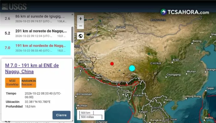 Terremoto magnitud 7.0 sacude el suroeste de China 