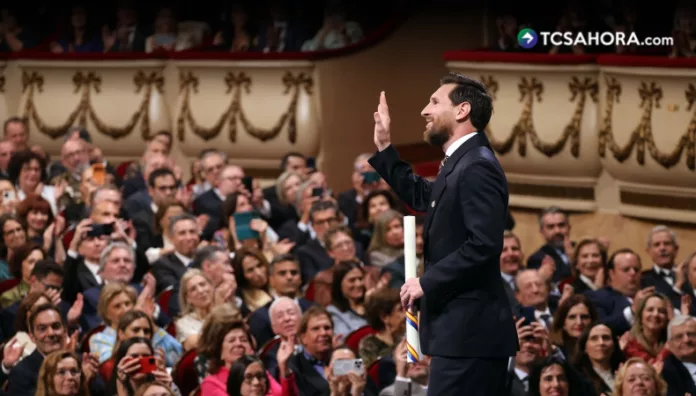 Lionel Messi recibió el premio por su 