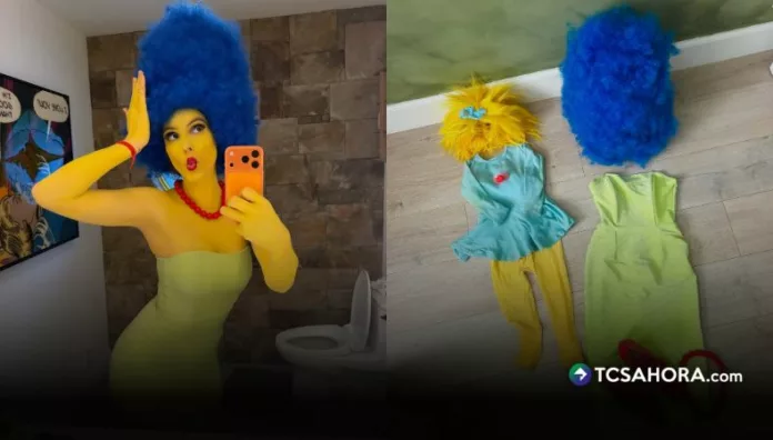 Lele Pons y su hija recrearon a Marge y Maggie Simpson. La influencer adelantó que prepara otro disfraz junto a su familia.