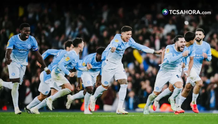 El Manchester City se impuso en tanda de penales al Brighton en los octavos de final de la Copa de la Liga inglesa.